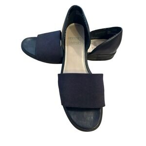 Mootsies Tootsies Sandals Womens 9 M Sybil D'orsay Flats Black Leather Casual